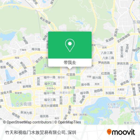 竹天和视临门水族贸易有限公司地图