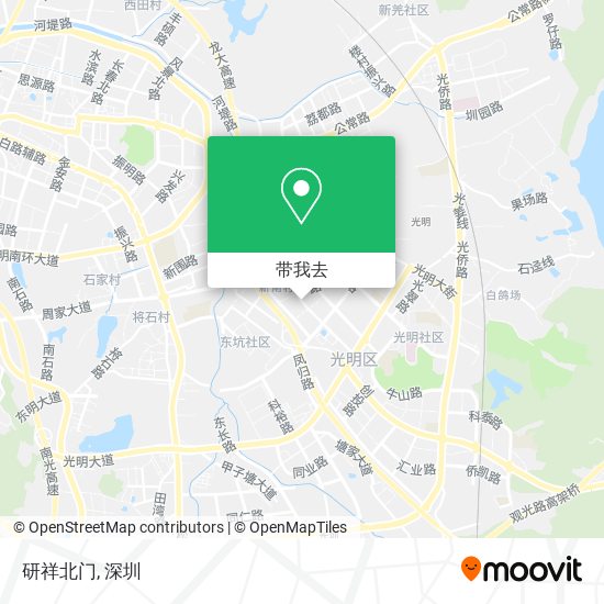 研祥北门地图