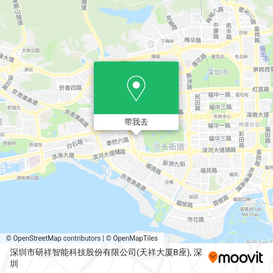 深圳市研祥智能科技股份有限公司(天祥大厦B座)地图