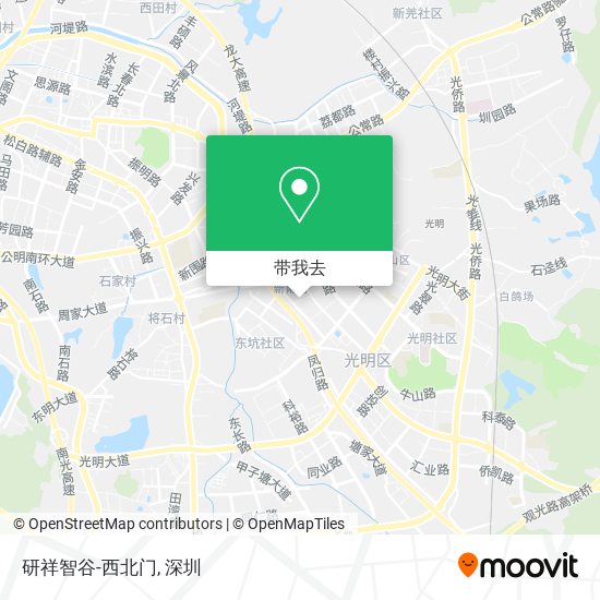 研祥智谷-西北门地图