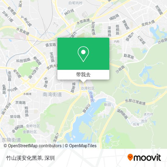 竹山溪安化黑茶地图