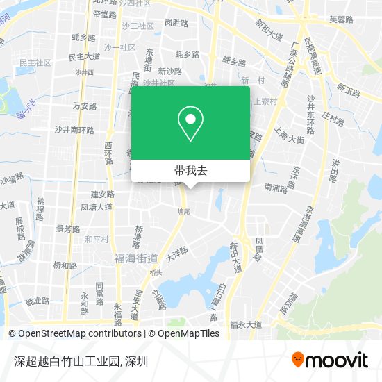 深超越白竹山工业园地图