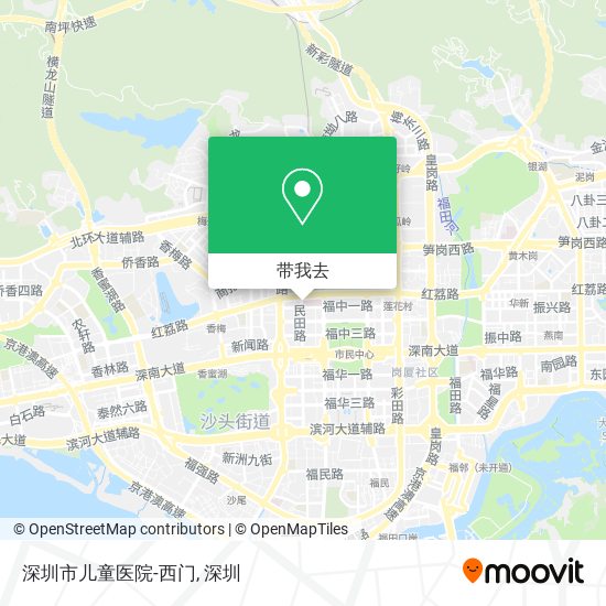 深圳市儿童医院-西门地图