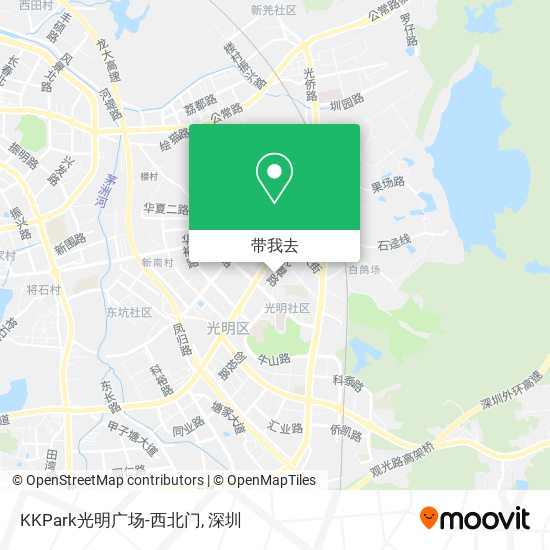 KKPark光明广场-西北门地图