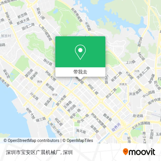 深圳市宝安区广晨机械厂地图