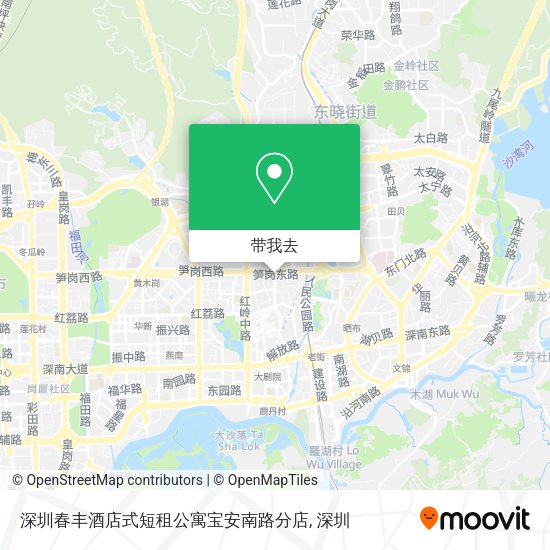 深圳春丰酒店式短租公寓宝安南路分店地图