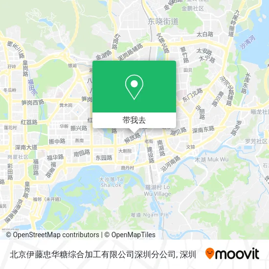 北京伊藤忠华糖综合加工有限公司深圳分公司地图