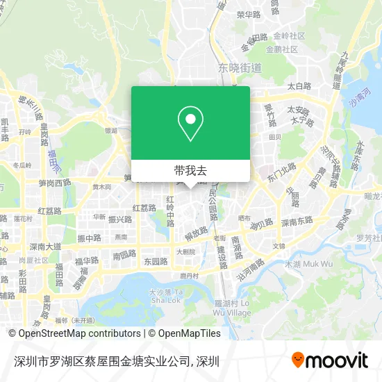 深圳市罗湖区蔡屋围金塘实业公司地图