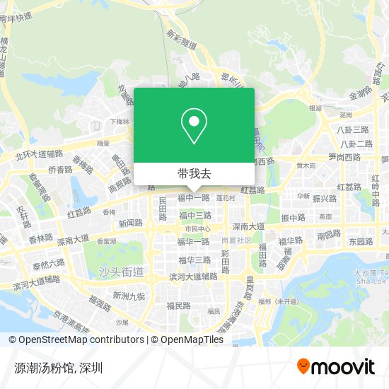 源潮汤粉馆地图