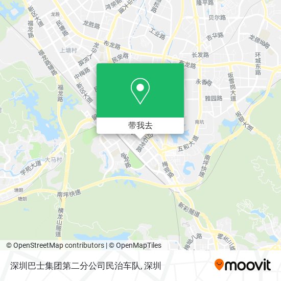 深圳巴士集团第二分公司民治车队地图
