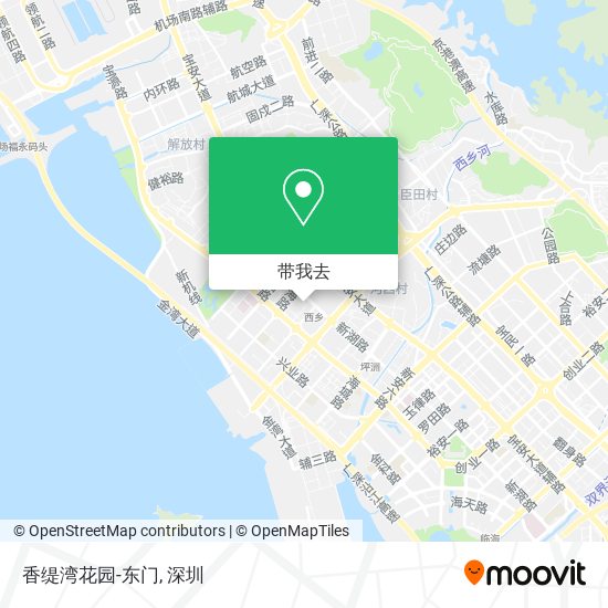 香缇湾花园-东门地图
