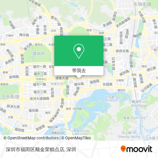 深圳市福田区顺金荣糕点店地图