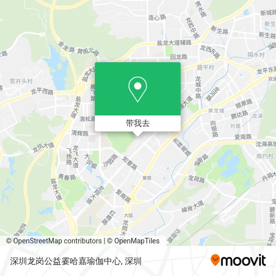 深圳龙岗公益霎哈嘉瑜伽中心地图