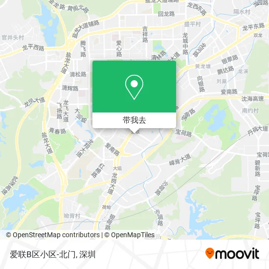 爱联B区小区-北门地图
