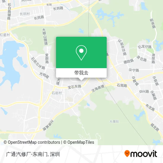 广通汽修厂-东南门地图