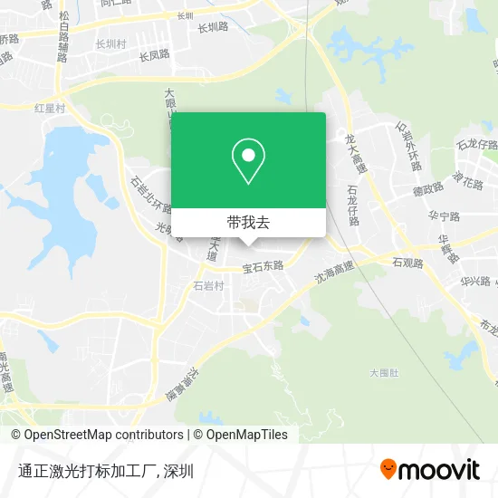 通正激光打标加工厂地图