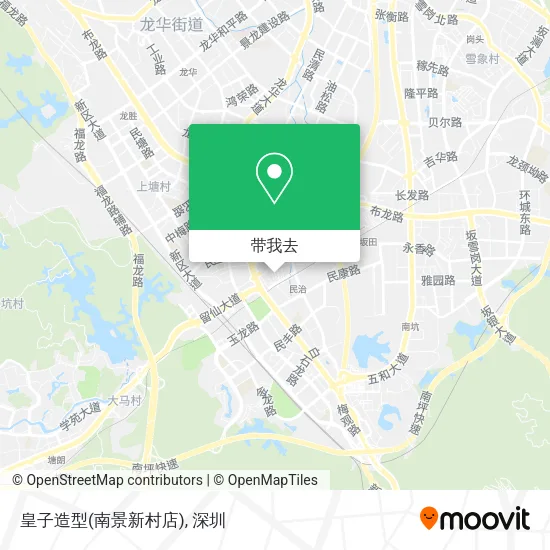 皇子造型(南景新村店)地图