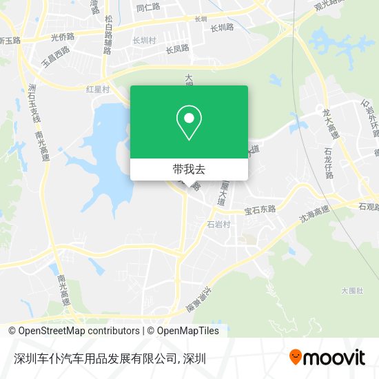 深圳车仆汽车用品发展有限公司地图