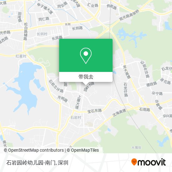 石岩园岭幼儿园-南门地图