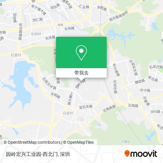 园岭宏兴工业园-西北门地图