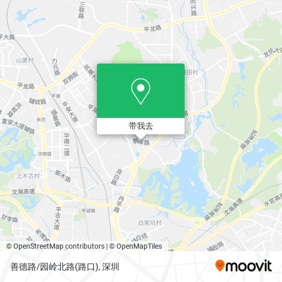 善德路/园岭北路(路口)地图