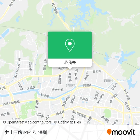 井山三路3-1-1号地图
