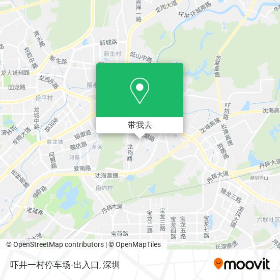 吓井一村停车场-出入口地图