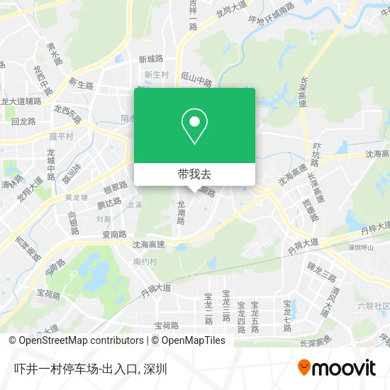 吓井一村停车场-出入口地图
