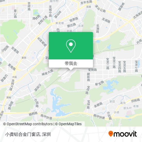 小龚铝合金门窗店地图