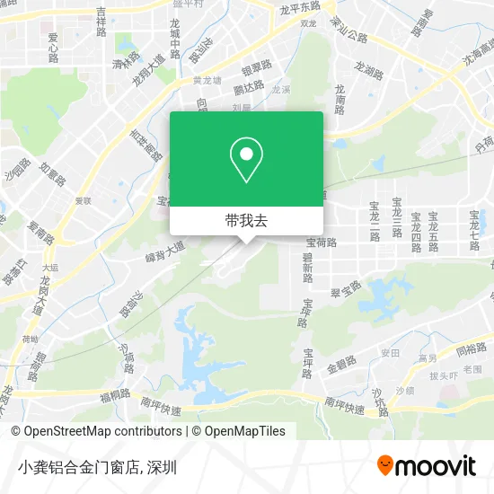 小龚铝合金门窗店地图