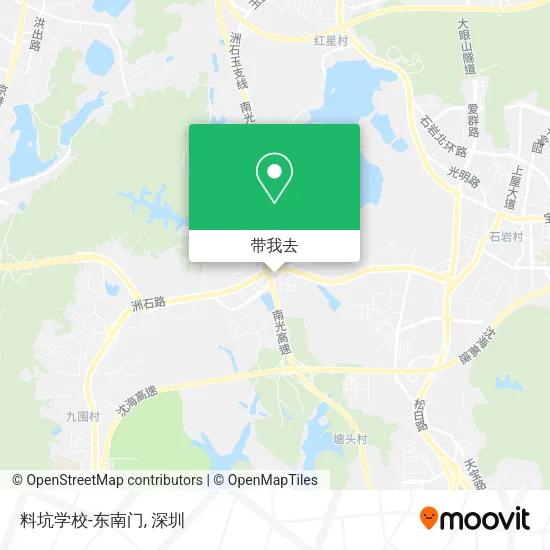 料坑学校-东南门地图
