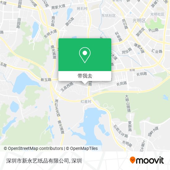 深圳市新永艺纸品有限公司地图