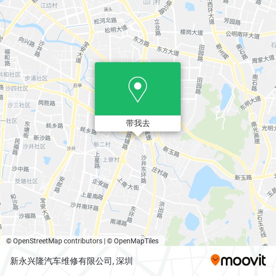 新永兴隆汽车维修有限公司地图