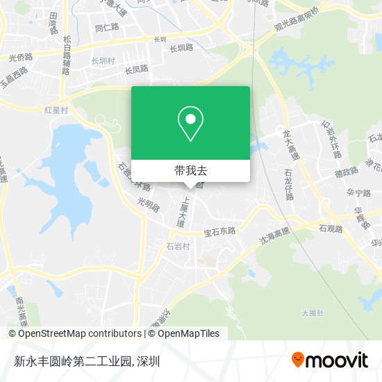 新永丰圆岭第二工业园地图