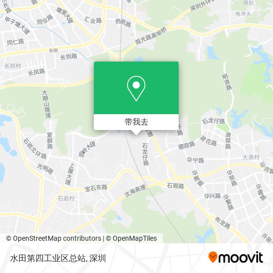 水田第四工业区总站地图