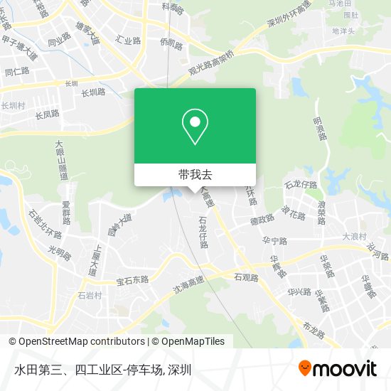 水田第三、四工业区-停车场地图