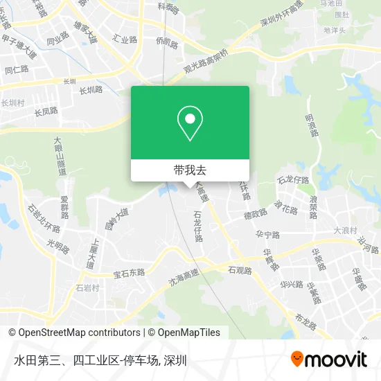 水田第三、四工业区-停车场地图