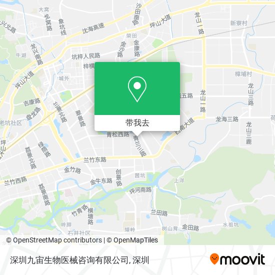 深圳九宙生物医械咨询有限公司地图