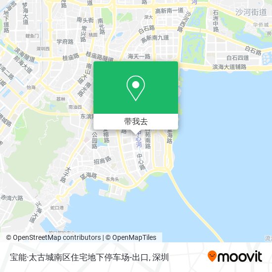 宝能·太古城南区住宅地下停车场-出口地图