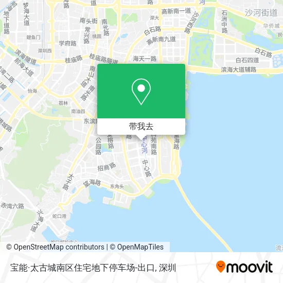 宝能·太古城南区住宅地下停车场-出口地图