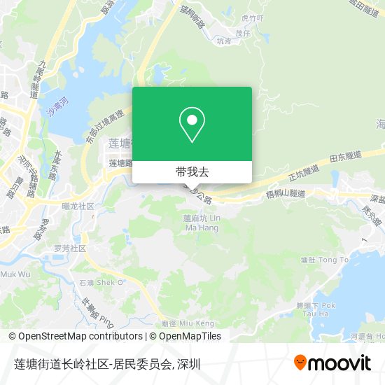 莲塘街道长岭社区-居民委员会地图