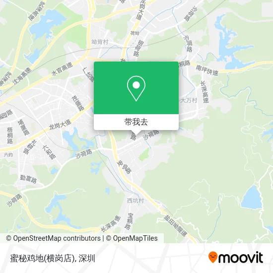 蜜秘鸡地(横岗店)地图