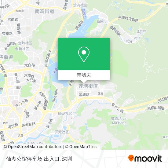 仙湖公馆停车场-出入口地图