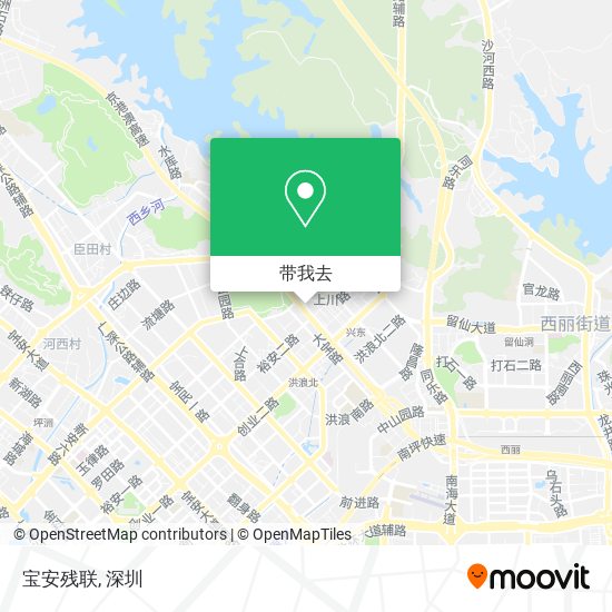 宝安残联地图