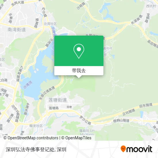 深圳弘法寺佛事登记处地图