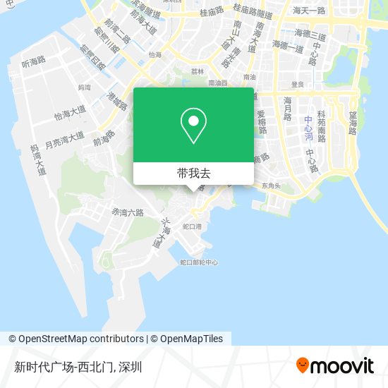 新时代广场-西北门地图