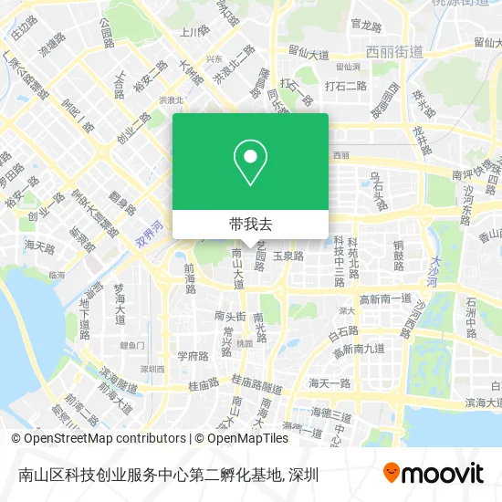 南山区科技创业服务中心第二孵化基地地图