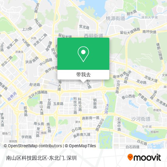 南山区科技园北区-东北门地图