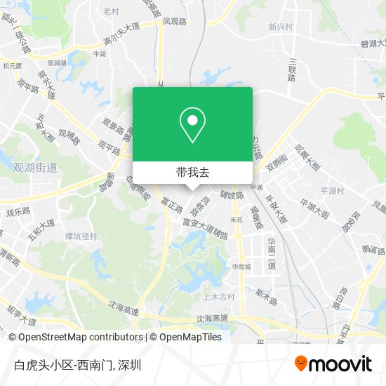 白虎头小区-西南门地图