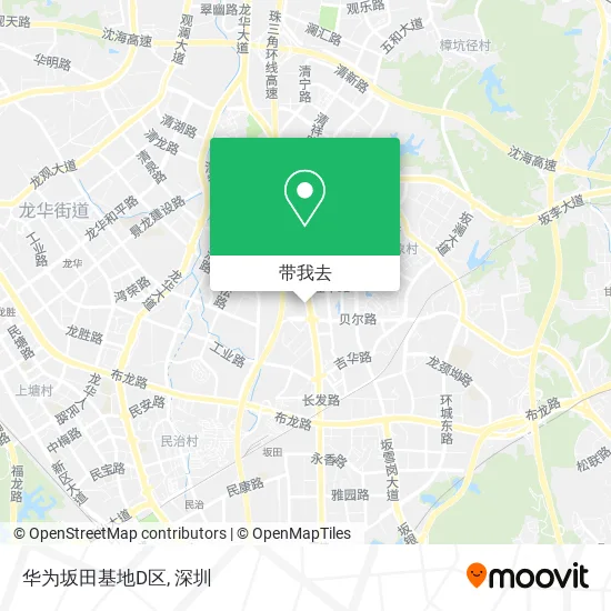 华为坂田基地D区地图